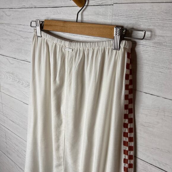 Billabong Skirt Womens SZ Small Secret Cove Midi in Salt Crystal Checkered Sides - Picture 14 of 16